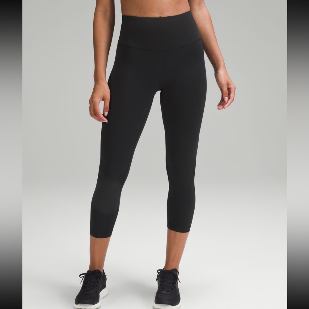 Lululemon Wonder Train High-Rise Crop Legging 23” Black Size 8